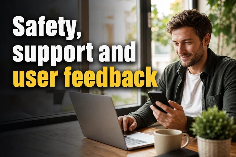 Safety, support and user feedback